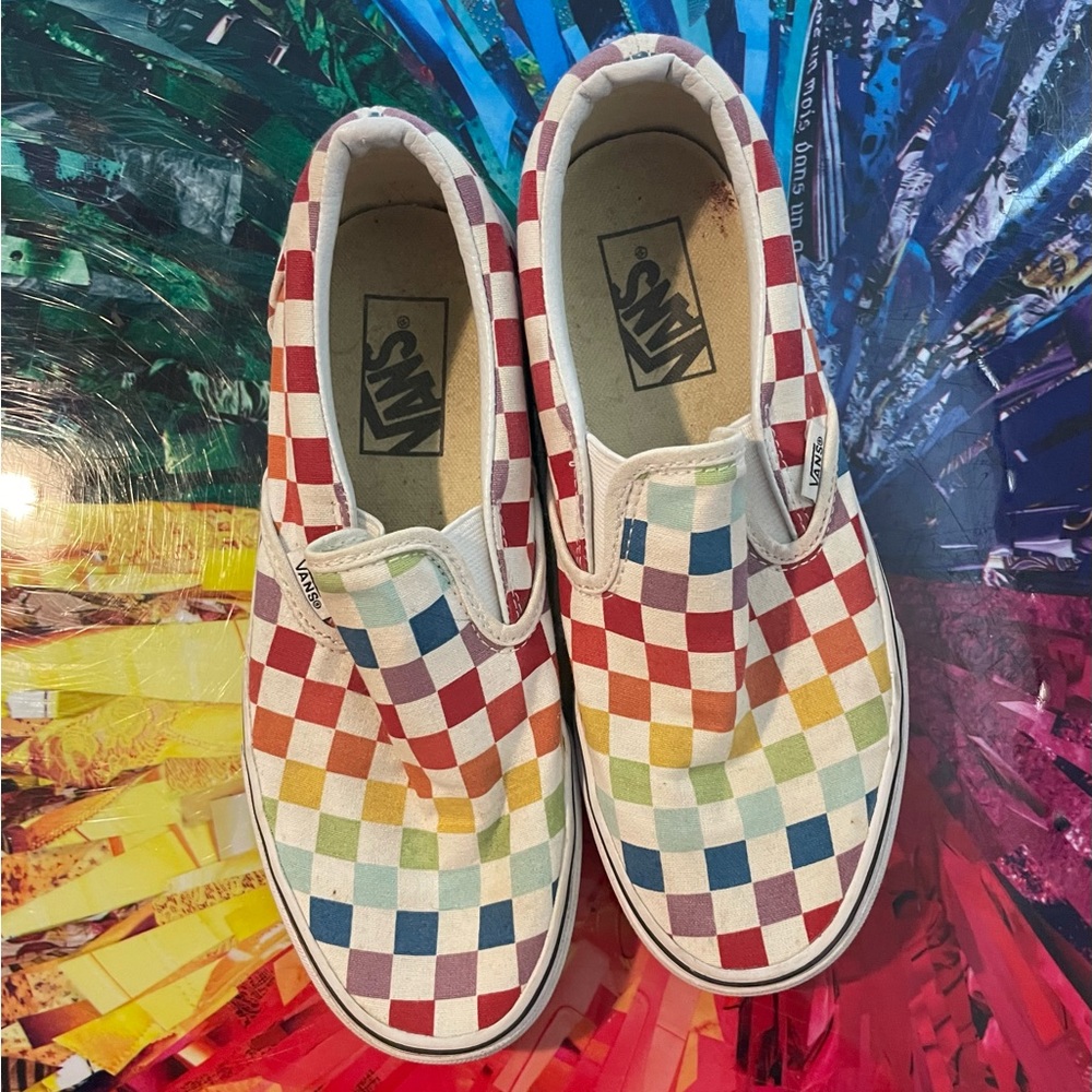 Multi-Colored Vans - image 1